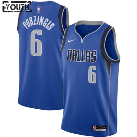 Maglia Dallas Mavericks Kristaps Porzingis 6 2020-21 Nike Icon Edition Swingman - Bambino